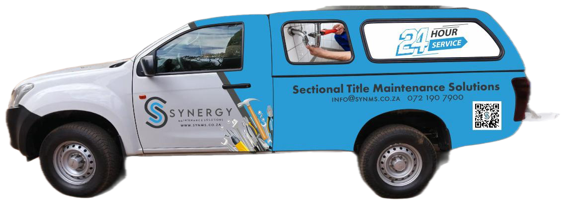 Synergy Maintenance Solutions branded service bakkie